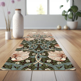 Pimpernel Sage Green & Dusty Pink William Morris Yogamatte