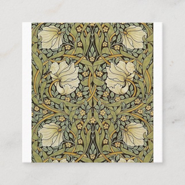 Pimpernel William Morris Quadratische Visitenkarte (Vorderseite)