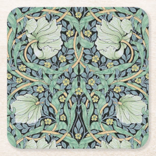Pimpernel, William Morris Rechteckiger Pappuntersetzer