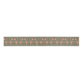 Pimpernel William Morris - SAGE PEACH Grosgrain Ri Ripsband