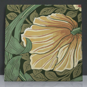 Pimpernell Nahtlos 11 von 12 warmgelben Gelb-Blatt Fliese