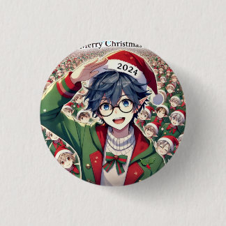 Pin personaje navidad button
