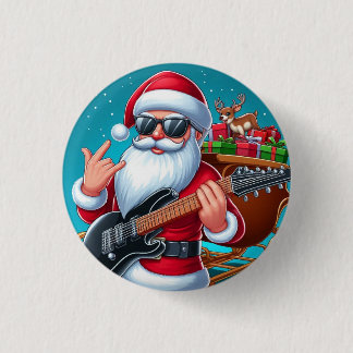 Pin Santa Claus Button