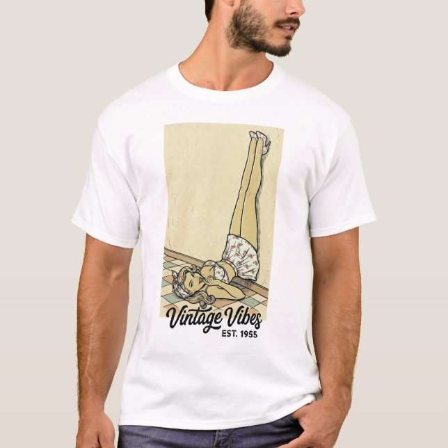Pin-Up Flamingo Crush T-Shirt (Vorderseite)