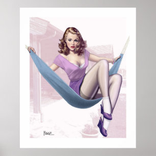 Pin-up-Girl-Illustrations-Plakat Poster
