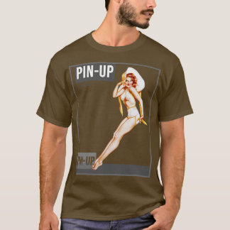 Pin-Up-Girl Vintage Pinup-Magazin T-Shirt
