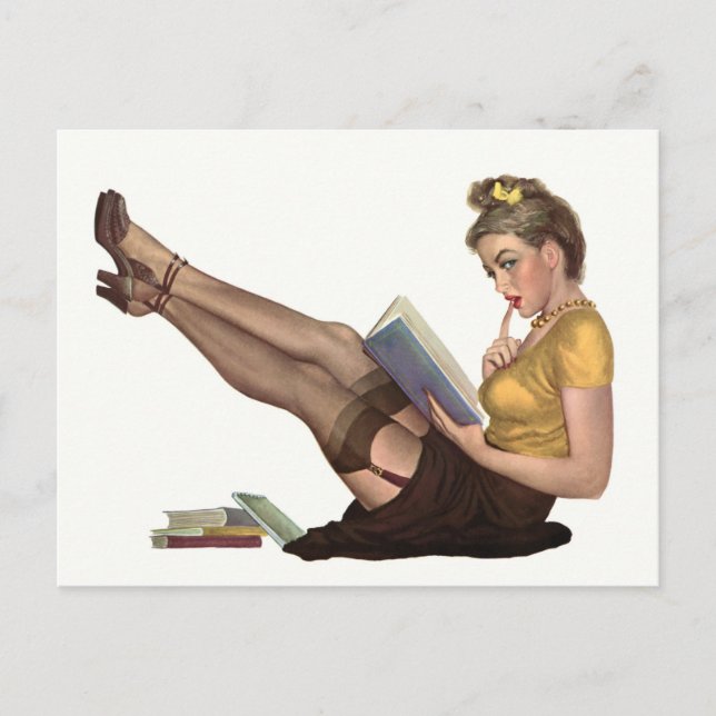 Pin-up Postkarte (Vorderseite)