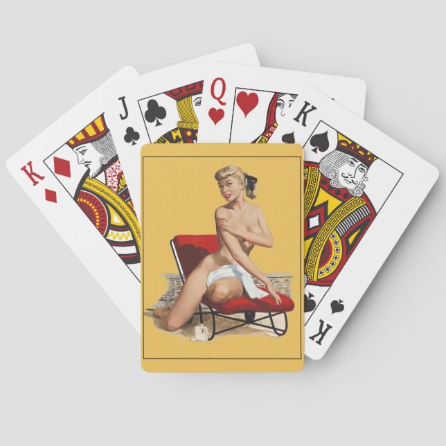Pin-up Spielkarten (Rückseite)
