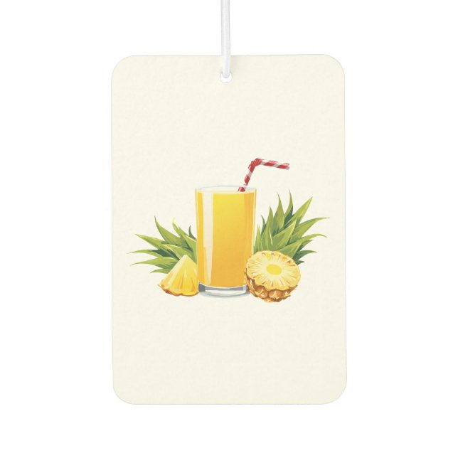 Pina Colada Cocktail Autolufterfrischer (Vorderseite)