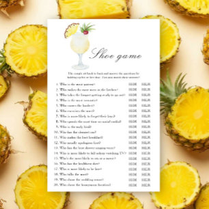 Pina Colada Cocktail Brautparty Schuhspiel