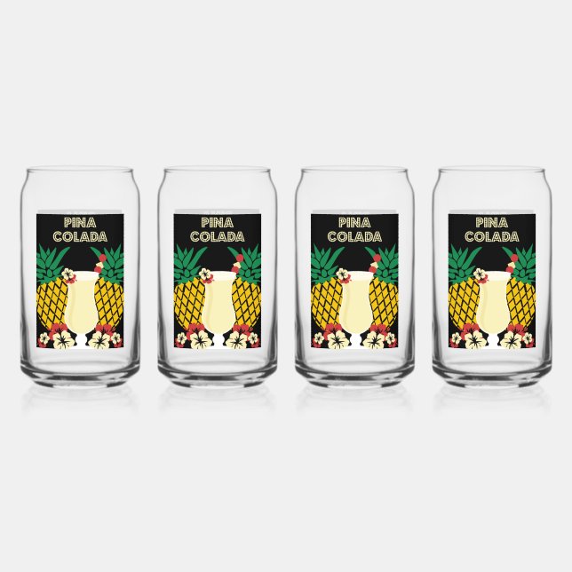 Piña Colada Cocktail Drink Dosenglas (Vorderseite)