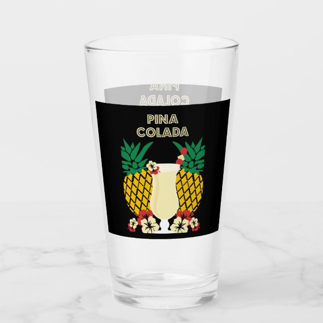 Piña Colada Cocktail Drinks Glas (Vorderseite)