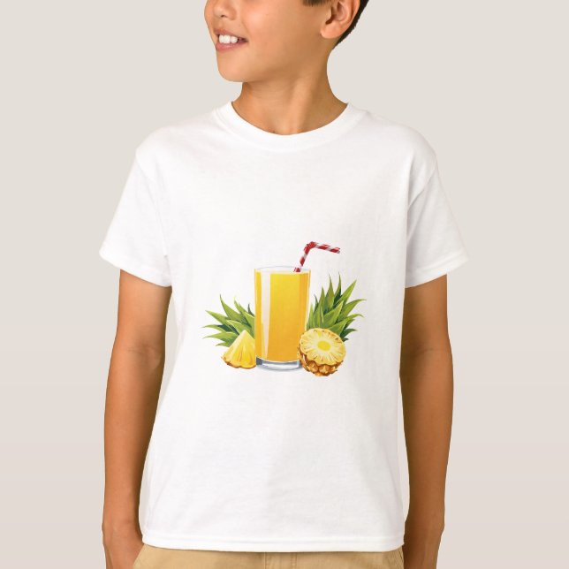 Pina Colada Cocktail T-Shirt (Vorderseite)