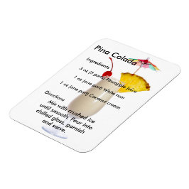 Pina Colada Drink Rezept Magnet