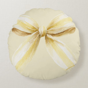 Pina Colada Gelber Schleife Rundes Kissen
