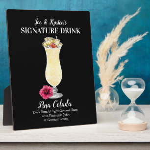 Pina Colada • PERSONALISIERE dieses Signature-Drin Fotoplatte