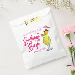 Piña Colada Puerto Rico Ananas Cocktail Party Geschenktütchen