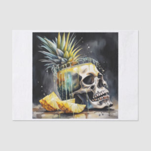Pina Colada Skull Dekoupage Seidenpapier