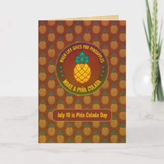 Piña Colada Tag - Text anpassbar Feiertagskarte