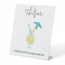 Piña Colada Tropical Wedding Bachelorette Tiki Bar