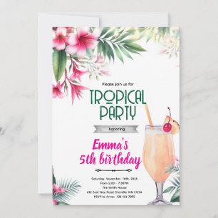 Piña Colada tropische Party-Einladung Einladung