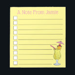 Pina Piña Colada Puerto Rico Ananas Cocktail Notizblock<br><div class="desc">Das Design zeigt eine originelle Illustration einer Piña Colada, einem in Puerto Rico beliebten tropischen Cocktail, der aus Rum, Ananas und Kokosnuss besteht. Toppt mit einer Maraschino-Kirsche und einem Papiergetränk-Regenschirm für eine besondere Leckerei! Dieses Pina Colada Mischgetränk Design ist auch auf anderen Produkten erhältlich. In diesem Shop sind auch viele...</div>