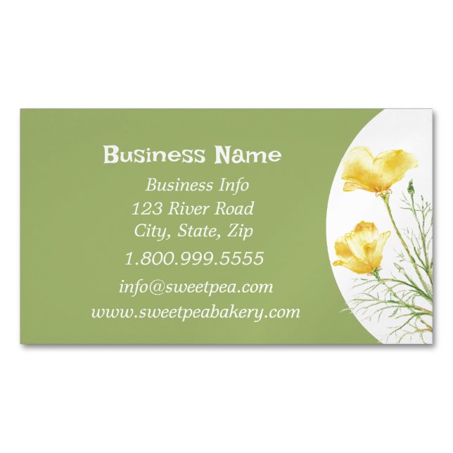 Pinacoteca comunale Casa Rusca Blume Magnetische Visitenkarte (Vorderseite)