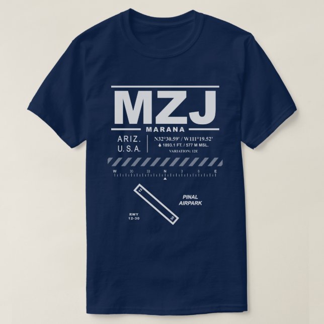 Pinal Airpark MZJ T - Shirt (Design vorne)
