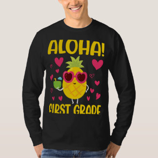 Pinapple Student Happy Back To School Day Aloha Fi T-Shirt