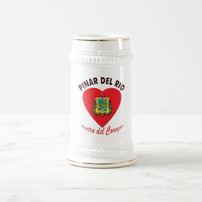 Pinar del Rio dentro Del Corazón Crest - Bierglas (Mittel)