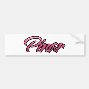 Pinar verblasst pink Aufkleber Sticker Autoaufkleber