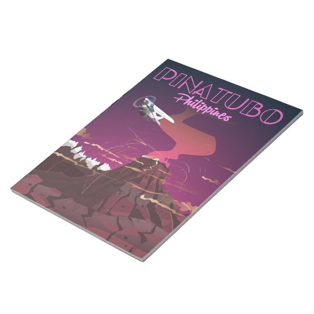 Pinatubo, Philippinen Notizblock (angewinkelt)