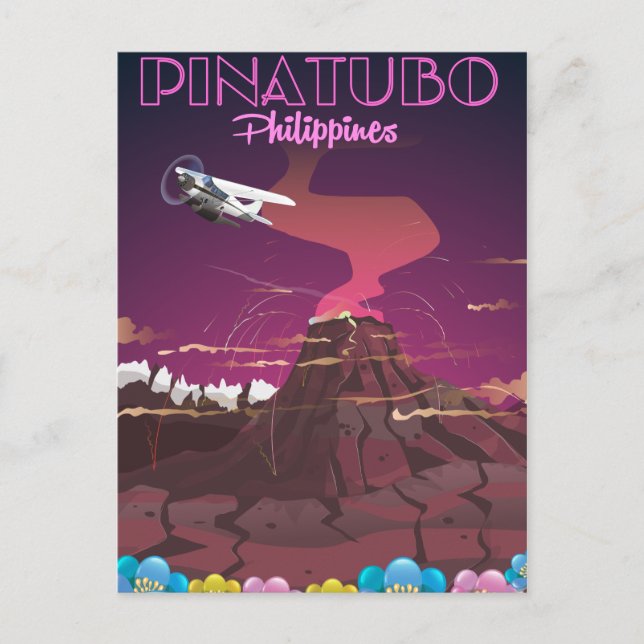 Pinatubo, Philippinen Postkarte (Vorderseite)