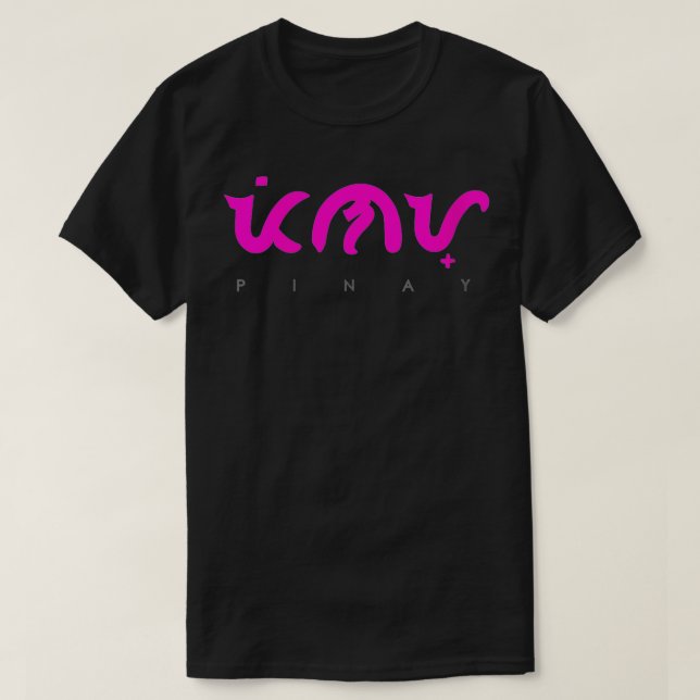 Pinay Baybayin Filipino Veck T-Shirt (Design vorne)
