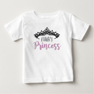 Pinay Prinzessin mit Tiara Baby T-shirt