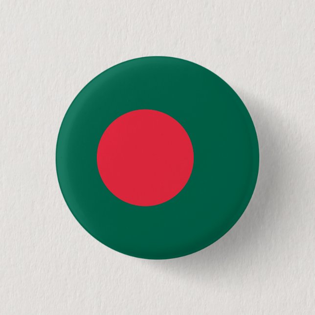 Pinback Button für die patriotische Flagge Banglad (Vorderseite)