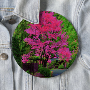 Pinback Button für Psychedelic Tree