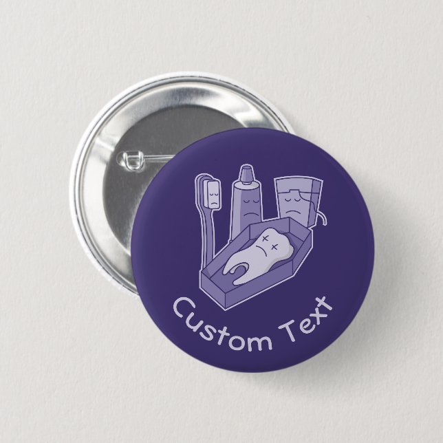 Pinback Button für Tooth Funerback (Vorne & Hinten)