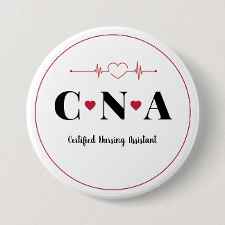 Pinback-Taste für den CNA-zertifizierten Pflegeass Button