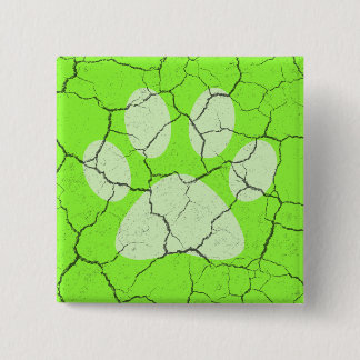 Pinback-Taste für grüne Tierpfade Button