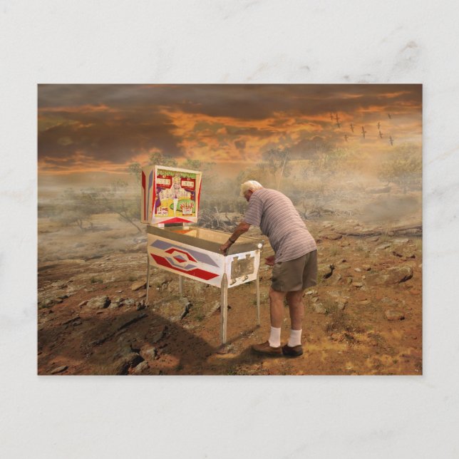 Pinball-Assistent Postkarte (Vorderseite)