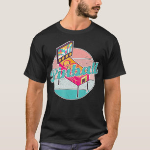 Pinball Ball Insert Coins Spiel über Arcade spiele T-Shirt