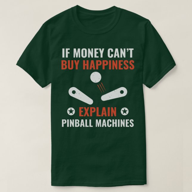 Pinball ist Glück Funny Pinball Spieler Arcade G T-Shirt (Design vorne)