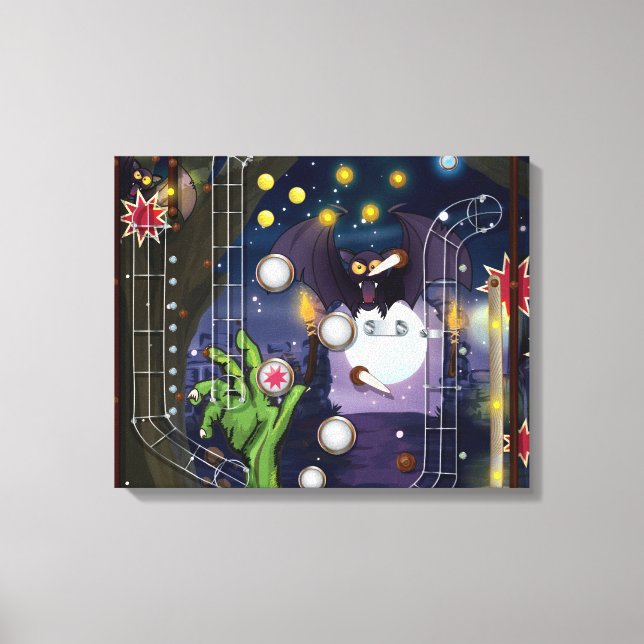 Pinball Leinwanddruck (Vorderseite)