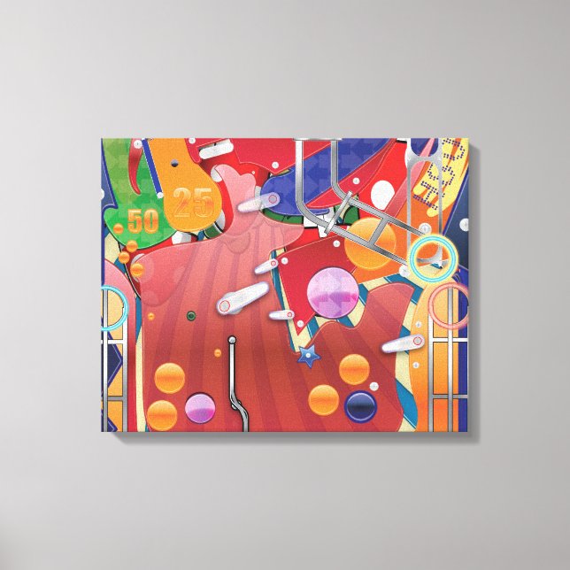 Pinball Leinwanddruck (Vorderseite)