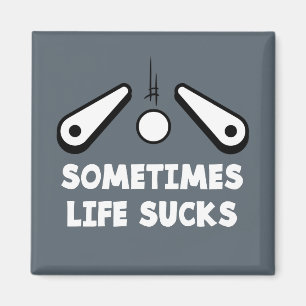 Pinball Life Ist zum Kotzen Magnet