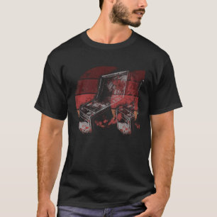 Pinball Machine Retro Player Gamer Video Arcade C T-Shirt
