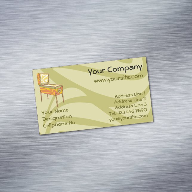 Pinball Magnetische Visitenkarte (Beispiel)