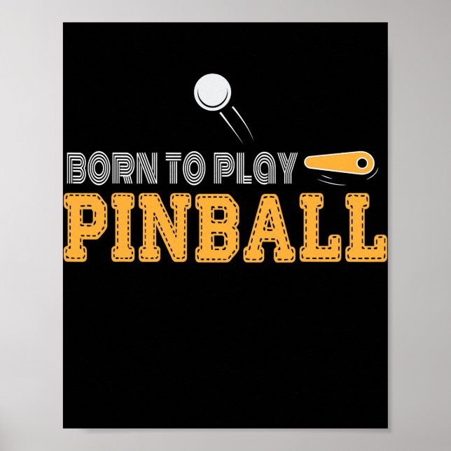 Pinball-Maschine Pinball Spieler Funny Pinball Poster (Vorne)