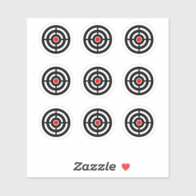 Pinball-Maschine Zieldesign Rundkleber Aufkleber (Blatt)